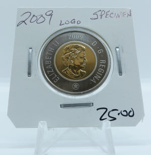 2009 CANADA CIRCULATION TOONIE SPECIMEN LOGO