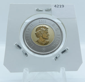 2011 CANADA CIRCULATION TOONIE SPECIMEN LOGO