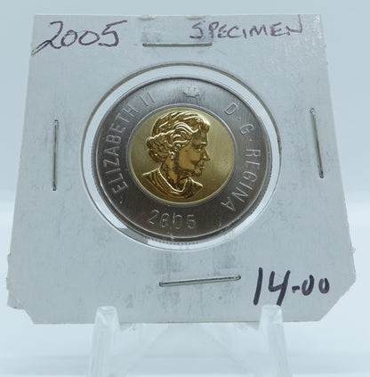 2005 CANADA CIRCULATION TOONIE SPECIMEN