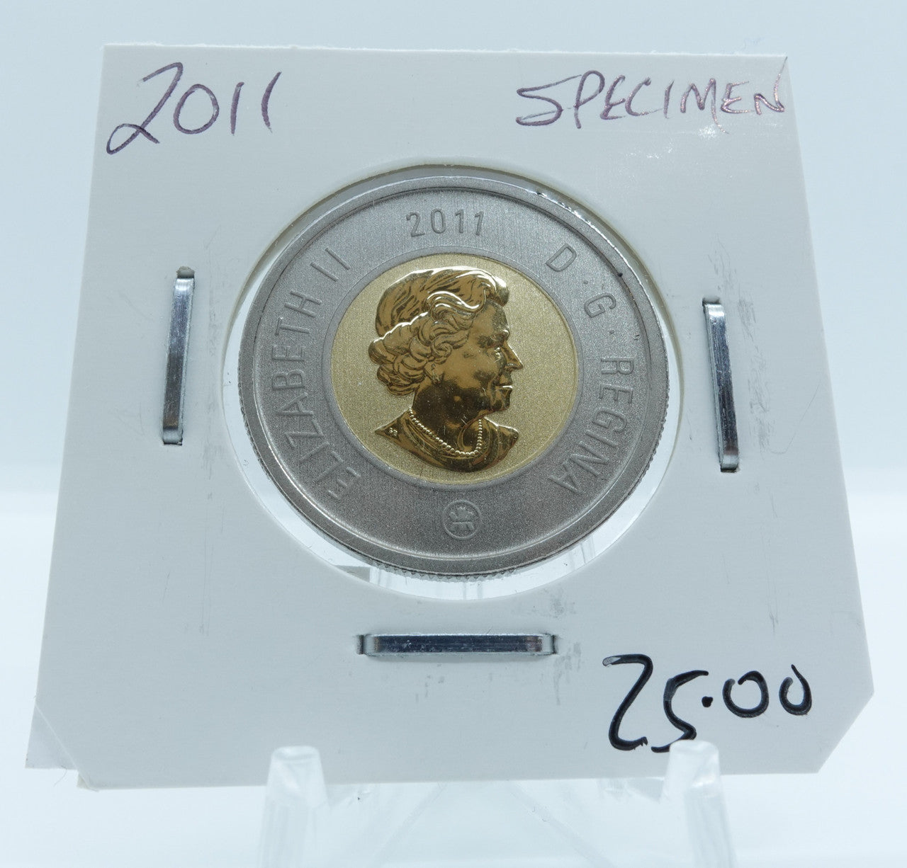 2011 CANADA CIRCULATION TOONIE SPECIMEN