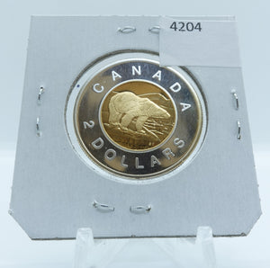 1997 CANADA CIRCULATION TOONIE .9250 PROOF STERLING SILVER WITH 24-KARAT GOLD PLATING