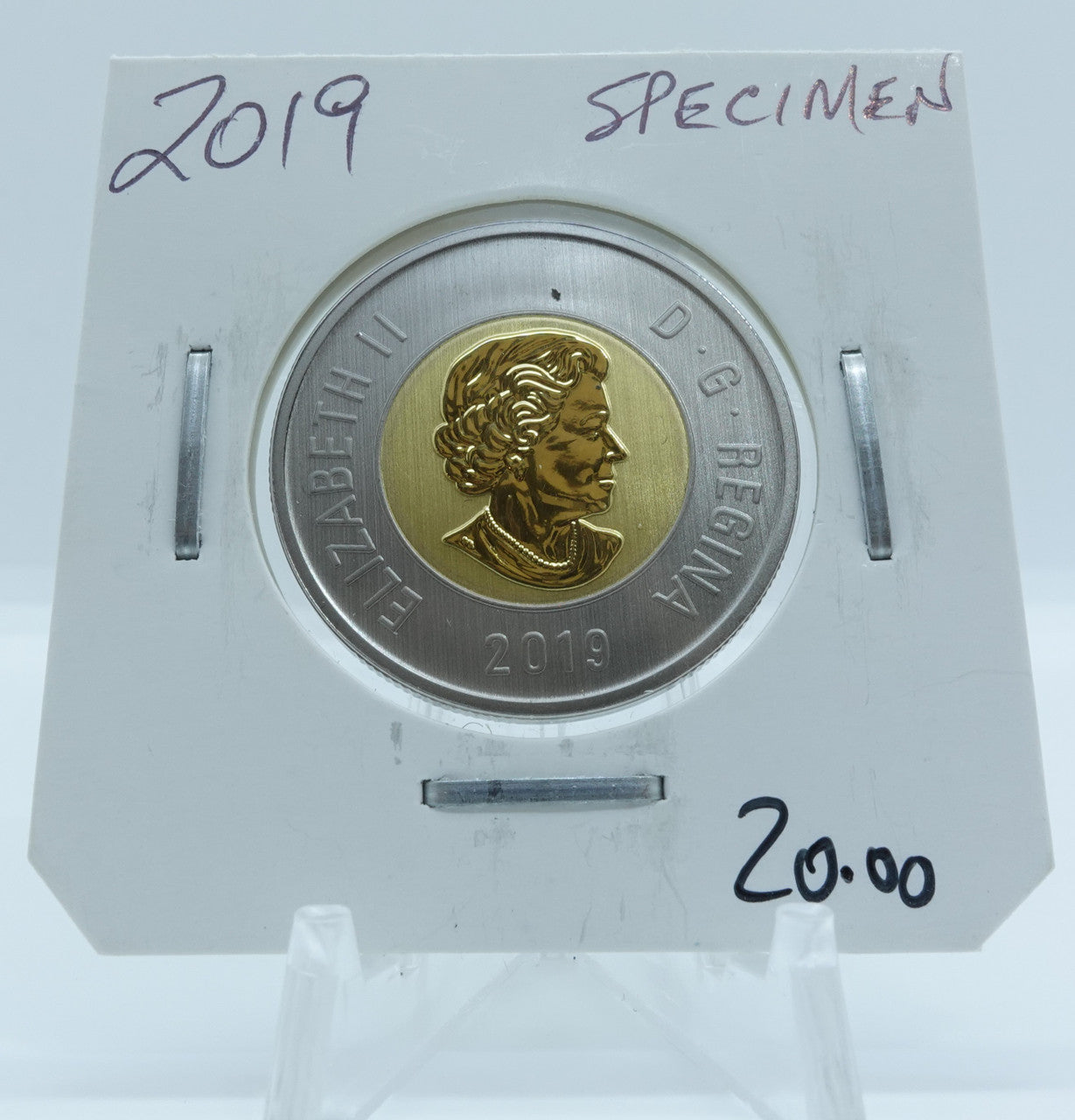 2019 CANADA CIRCULATION TOONIE SPECIMEN