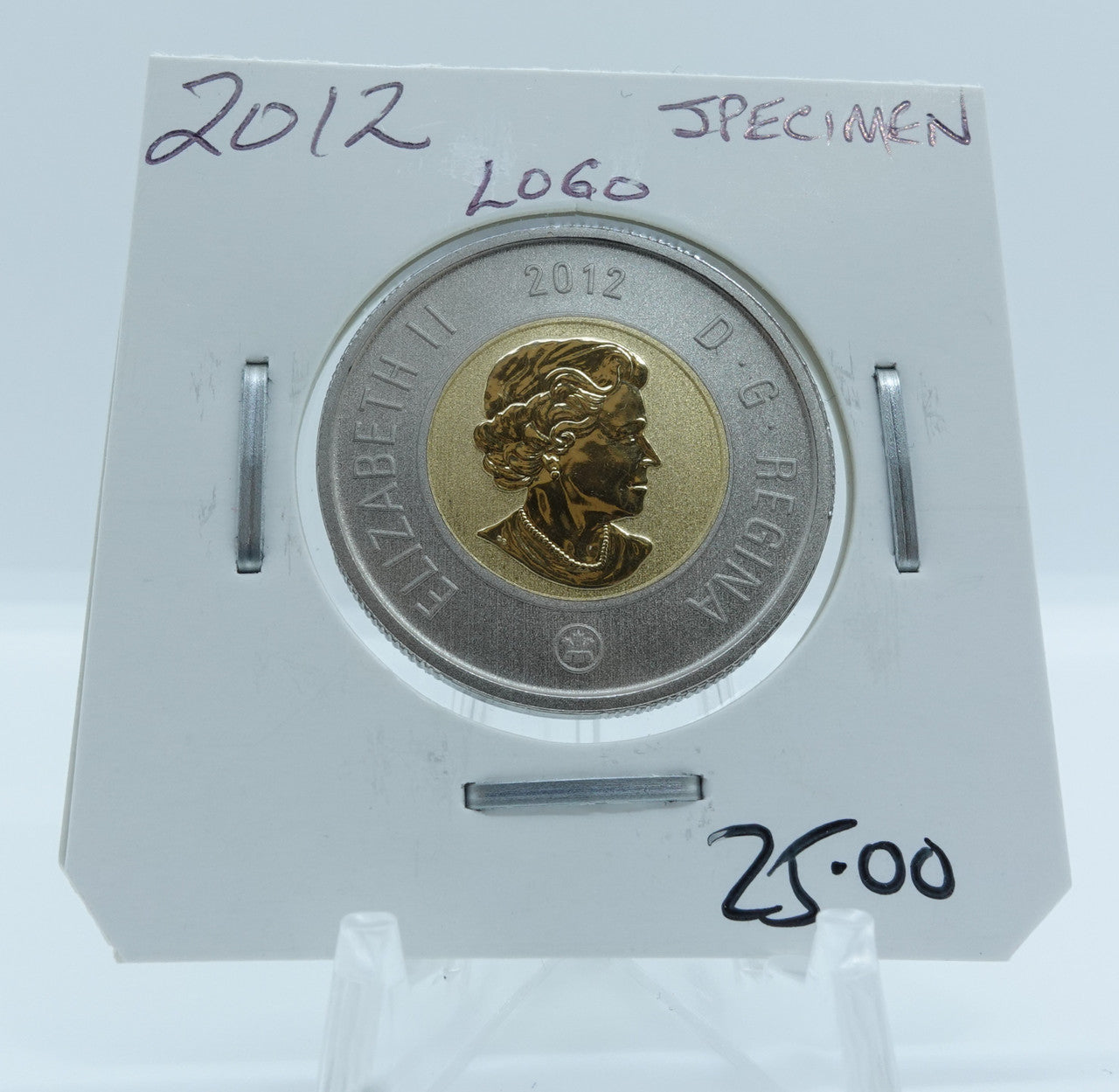 2012 CANADA CIRCULATION TOONIE SPECIMEN LOGO