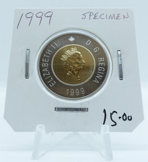 1999 CANADA CIRCULATION TOONIE SPECIMEN