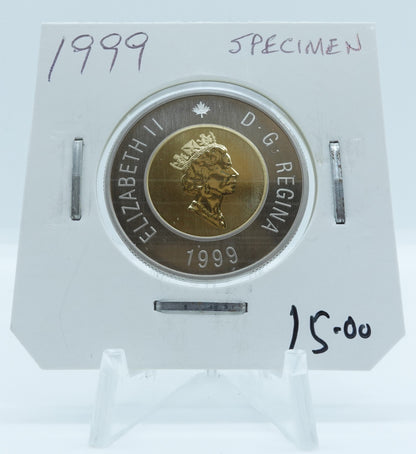 1999 CANADA CIRCULATION TOONIE SPECIMEN