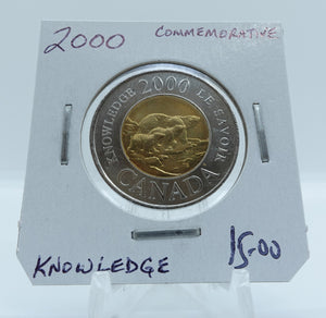 2000 CANADA CIRCULATION TOONIE COMMEMORATIVE KNOWLEDGE (2)