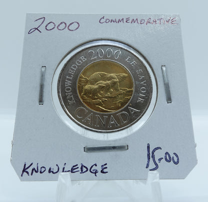 2000 CANADA CIRCULATION TOONIE COMMEMORATIVE KNOWLEDGE (2)