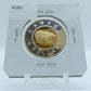 2001 CANADA CIRCULATION TOONIE .9250 PROOF STERLING SILVER 24 KARAT GOLD PLATING