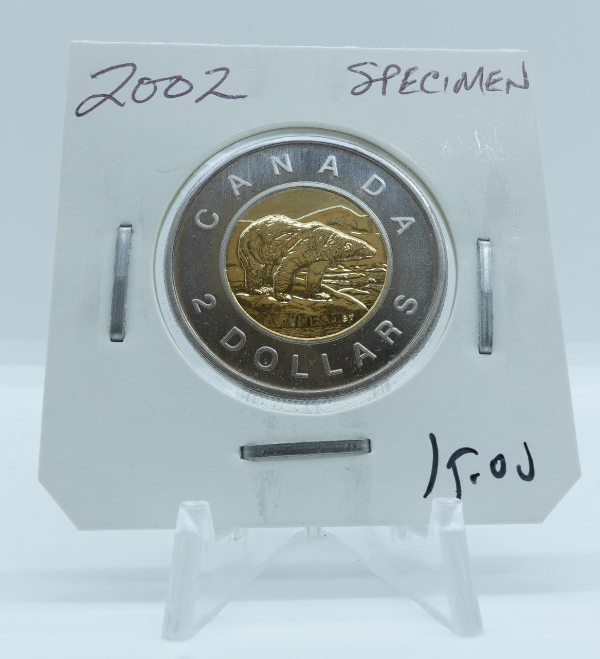 2002 CANADA CIRCULATION TOONIE SPECIMEN