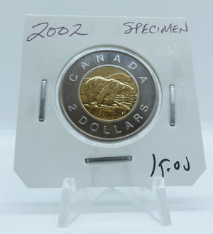 2002 CANADA CIRCULATION TOONIE SPECIMEN
