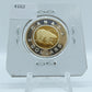 2001 CANADA CIRCULATION TOONIE .9250 PROOF STERLING SILVER 24 KARAT GOLD PLATING (2)