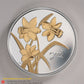 2003 STERLING SILVER & GOLD PLATED 50-CENT COIN - GOLDEN DAFFODIL