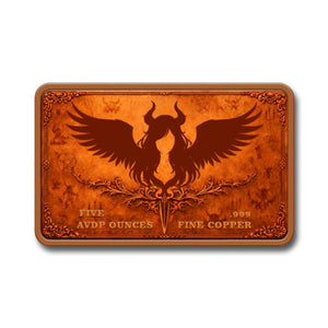 5 AVDP OUNCES DARK ANGEL FINE COPPER
