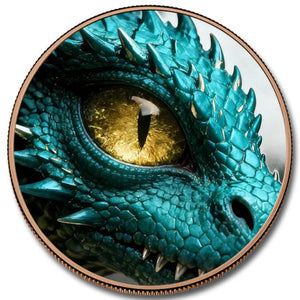 5oz FLYING ELECTRIC DRAGON COPPER ROUND