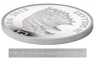 2013 1oz $20 THE BALD EAGLE: PORTRAIT OF POWER FINE SILVER COIN
