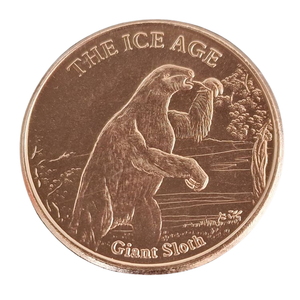 1oz GIANT SLOTH COPPER ROUND
