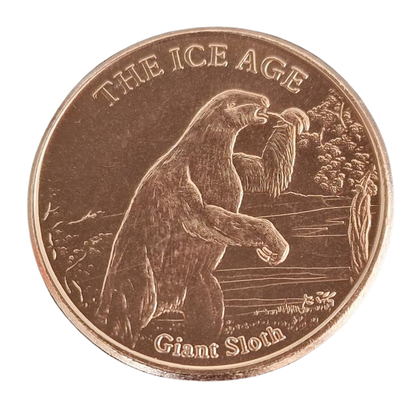 1oz GIANT SLOTH COPPER ROUND