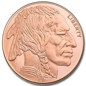 1oz GSM LIBERTY BUFFALO COPPER ROUND