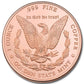 1oz GSM MORGAN COPPER ROUND