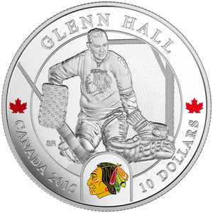 2015 1/2oz $10 ORIGINAL SIX™ GOALIES - GLENN HALL FINE SILVER COIN