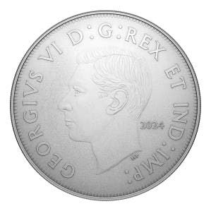 2024 5oz $1 EMANUEL HAHN'S ORIGINAL SKETCH : PARLIAMENT FINE SILVER COIN