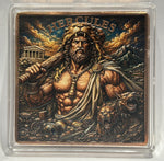 Hercules colourized copper square