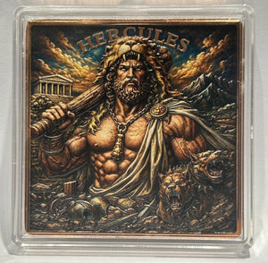 Hercules colourized copper square