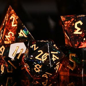 HELLISH REBUKE SHARPE-EDGED RESIN DICE SET