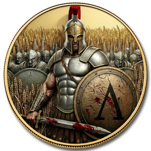 5oz HISTORIC WARRIORS: SPARTAN ARMY COPPER ROUND