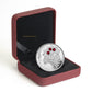 2010 1oz $20 HOLIDAY PINECONES - RUBY - FINE SILVER COIN