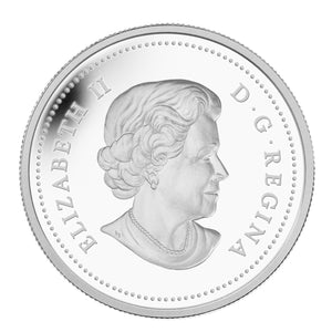 2014 1oz $20 A STORY OF THE NORTHERN LIGHTS: HOWLING WOLF FINE SILVER HOLOGRAM COIN