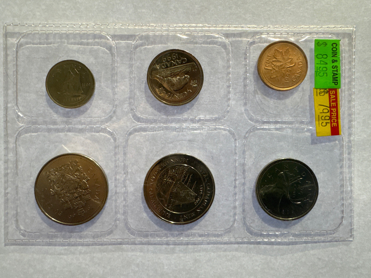 SALE - 1999 P-TEST TOKEN VARIETY PROOF LIKE SET (NO ENVELOPE AND CERTIFICATION)