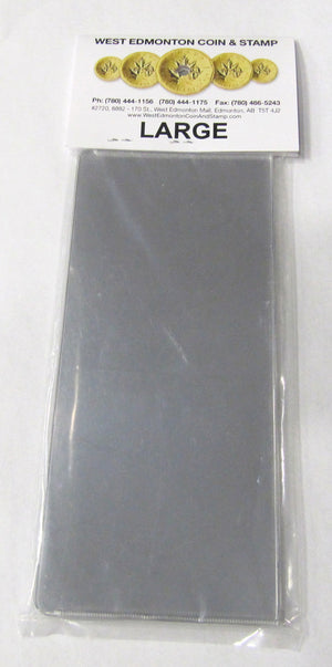 BILL SLEEVES - PACK OF 10 LARGE SLEEVES