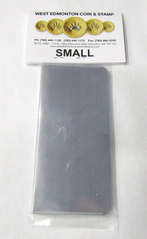 BILL SLEEVES - PACK OF 10 SMALL SLEEVES