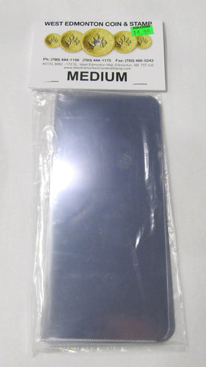 BILL SLEEVES - PACK OF 10 MEDIUM SLEEVES