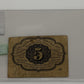 1862 5-CENTS UNITED STATES "POSTAGE CURRENCY" FIRST ISSUE STRAIGHT EDGES WITH MONOGRAM BANK NOTE