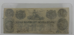 1852 $3 UNITED STATES MECHANIC AND TRADERS BANK GEORGETOWN D.C BANK NOTE