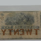 1852 $20 UNITED STATES COLUMBIA BANK WASHINGTON DC BANK NOTE