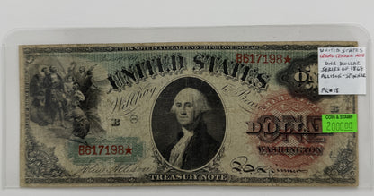 1869 $1 UNITED STATES "RAINBOW NOTE" LEGAL TENDER BANK NOTE