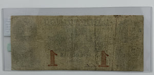 1862 $1 BANK OF FULTON, STATE OF GEORGIA BANK NOTE