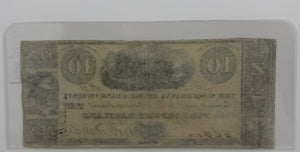 1833 $10 UNITED STATES THE SUSQUEHANNA BRIDGE & BANK COMPANY, PORT DEPOSIT MARYLAND BANK NOTE