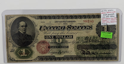 1862 $1 UNITED STATES LEGAL TENDER BANK NOTE