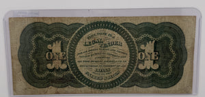 1862 $1 UNITED STATES LEGAL TENDER BANK NOTE