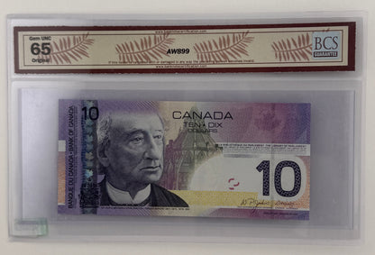2005 $10 BANK OF CANADA; BC-68aA, JENKINS-DODGE, REPLACEMENT NOTE