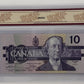 1989 $10 BANK OF CANADA, BC-57aA, THIESSEN-CROW, REPLACEMENT NOTE