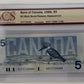 1986 $5 BANK OF CANADA, BC-56cA, BONIN-THIESSEN, REPLACEMENT NOTE