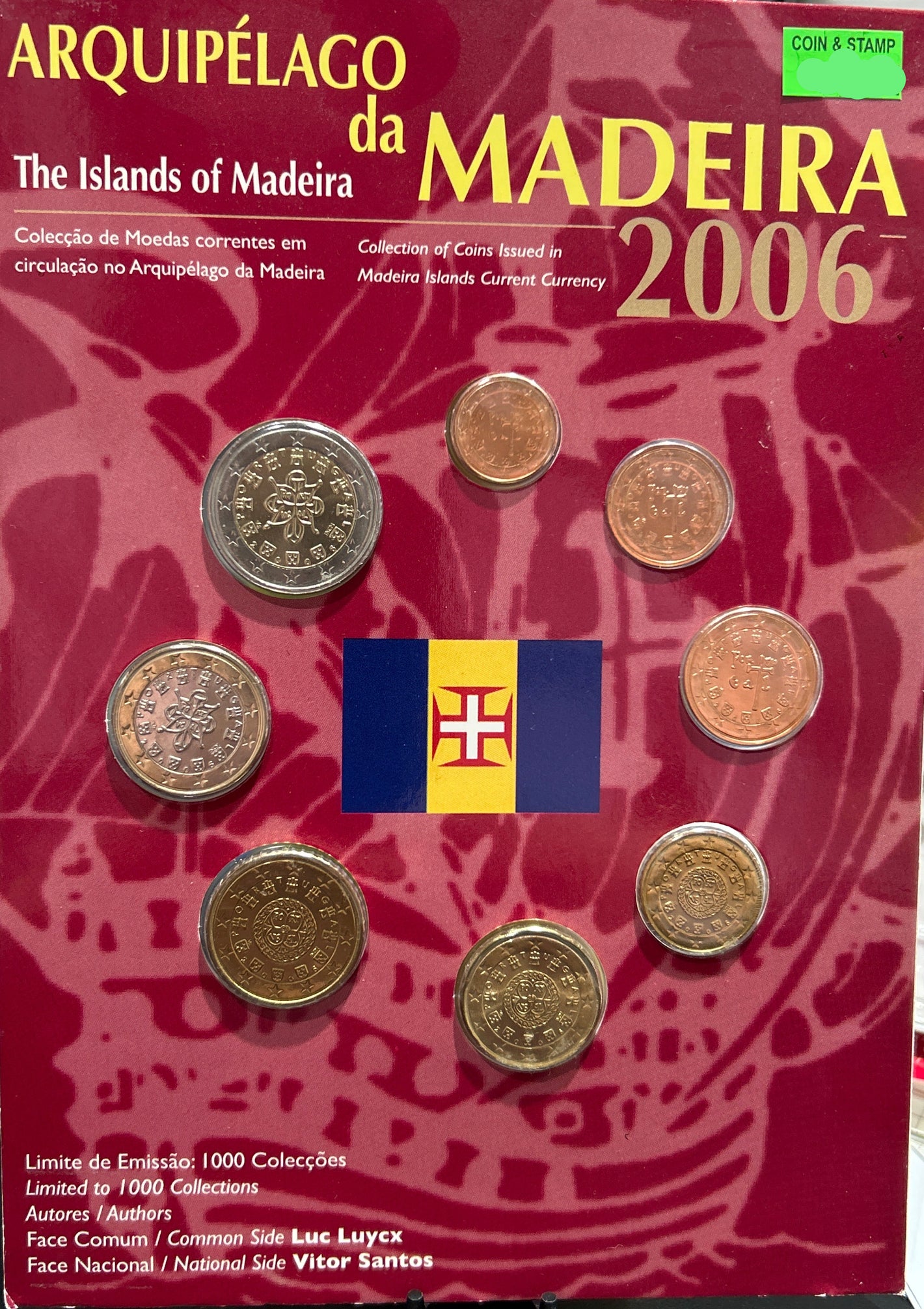 2006 THE ISLANDS OF MADEIRA 8-COIN SET