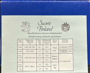 1989 FINLAND UNCIRCULATED COIN SET