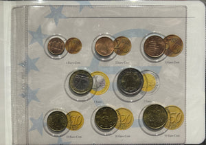 2002 EURO BLISTER UNCIRCULATED COIN SET