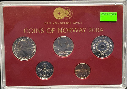 2004 SPECIAL EDITION COINS OF NORWAY UNCIRCULATED COIN SET